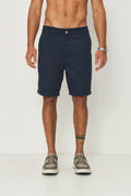 Bermuda Cotton Moderna Masculina Acostamento Marinho