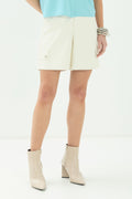 Bermuda PU Moderna ACT Feminina Off White
