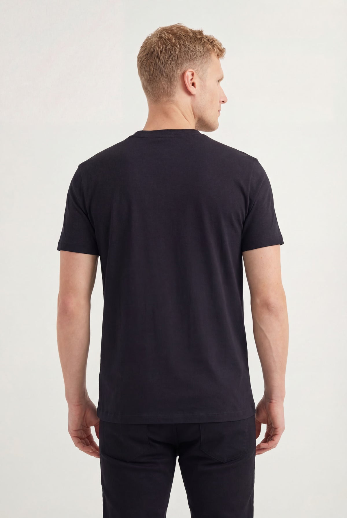Camiseta Estampa Frontal Masculina Acostamento Preto