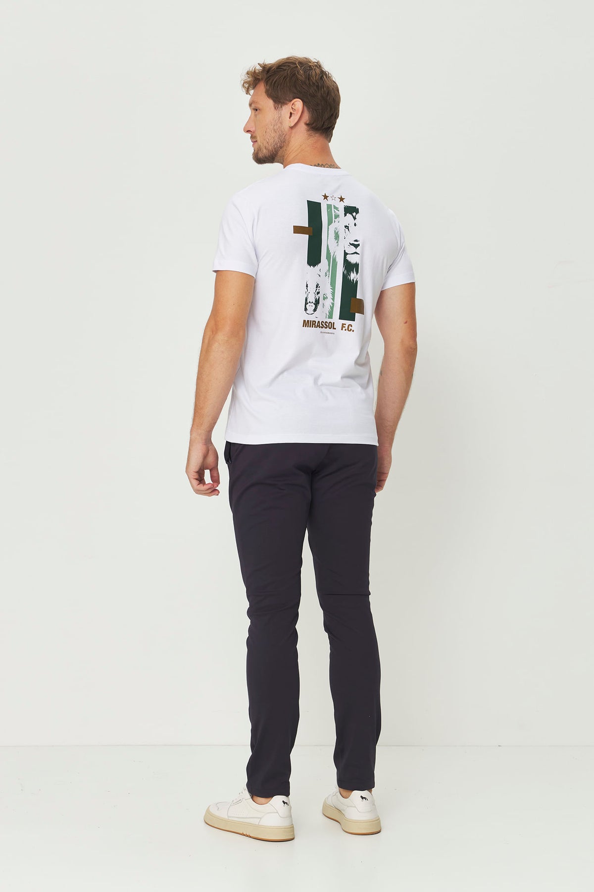 Camiseta Collab Mirassol Masculina Acostamento Branco