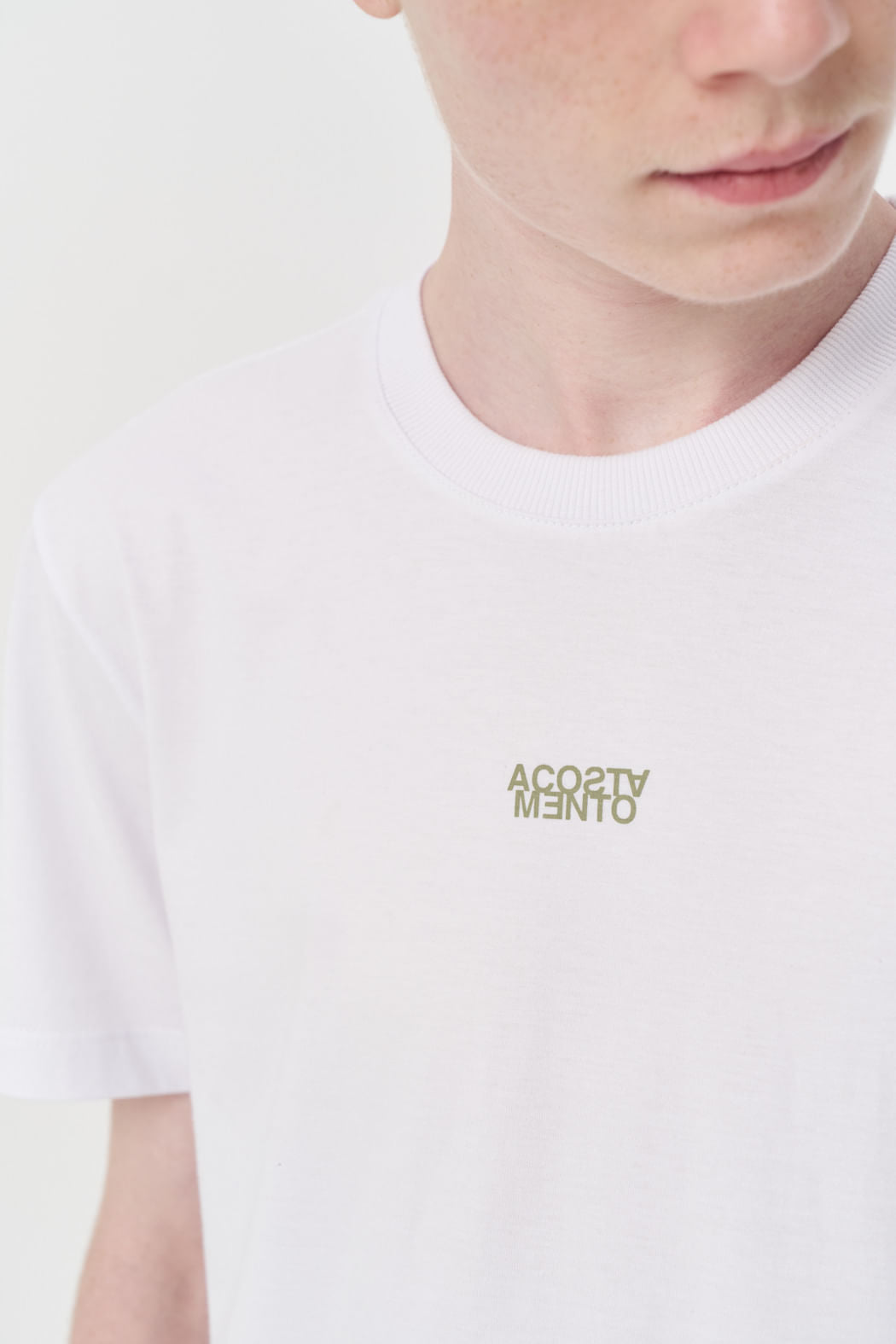 Camiseta Estampa Costas Menino Acostamento Next Branco