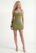 Vestido Curto Com Pregas ACT Feminino Preto