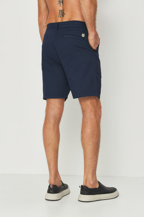 Bermuda Básica Casual Masculina Acostamento Marinho