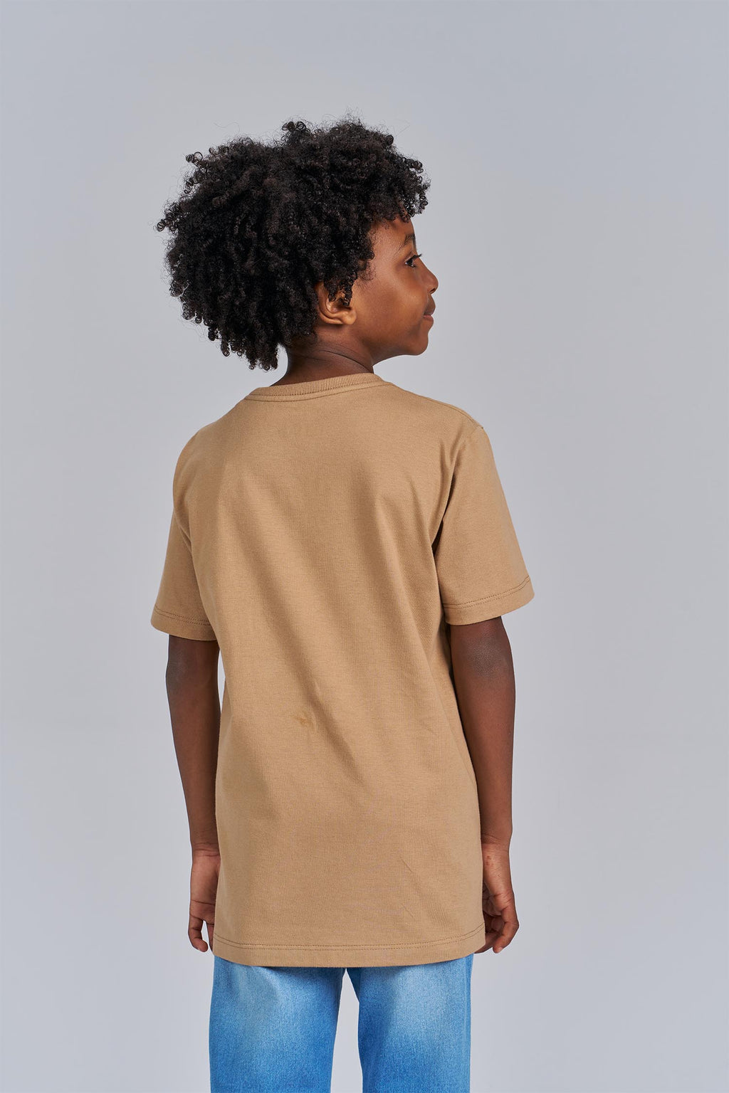 Camiseta Touch Menino Acostamento Next Bege Caqui