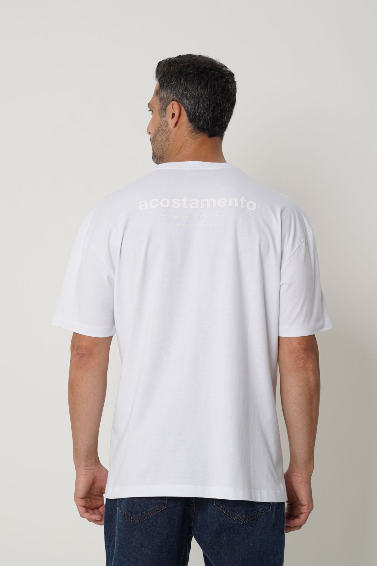 Camiseta Big Shirt Masculina Acostamento Branco