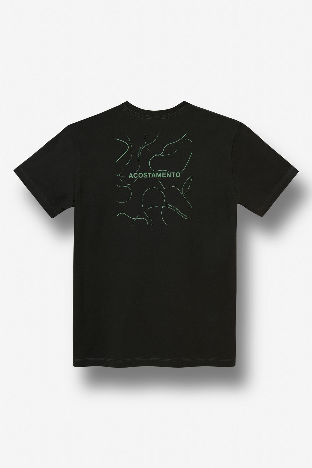 Camiseta Casual Road Estampada Masculina Acostamento Preto