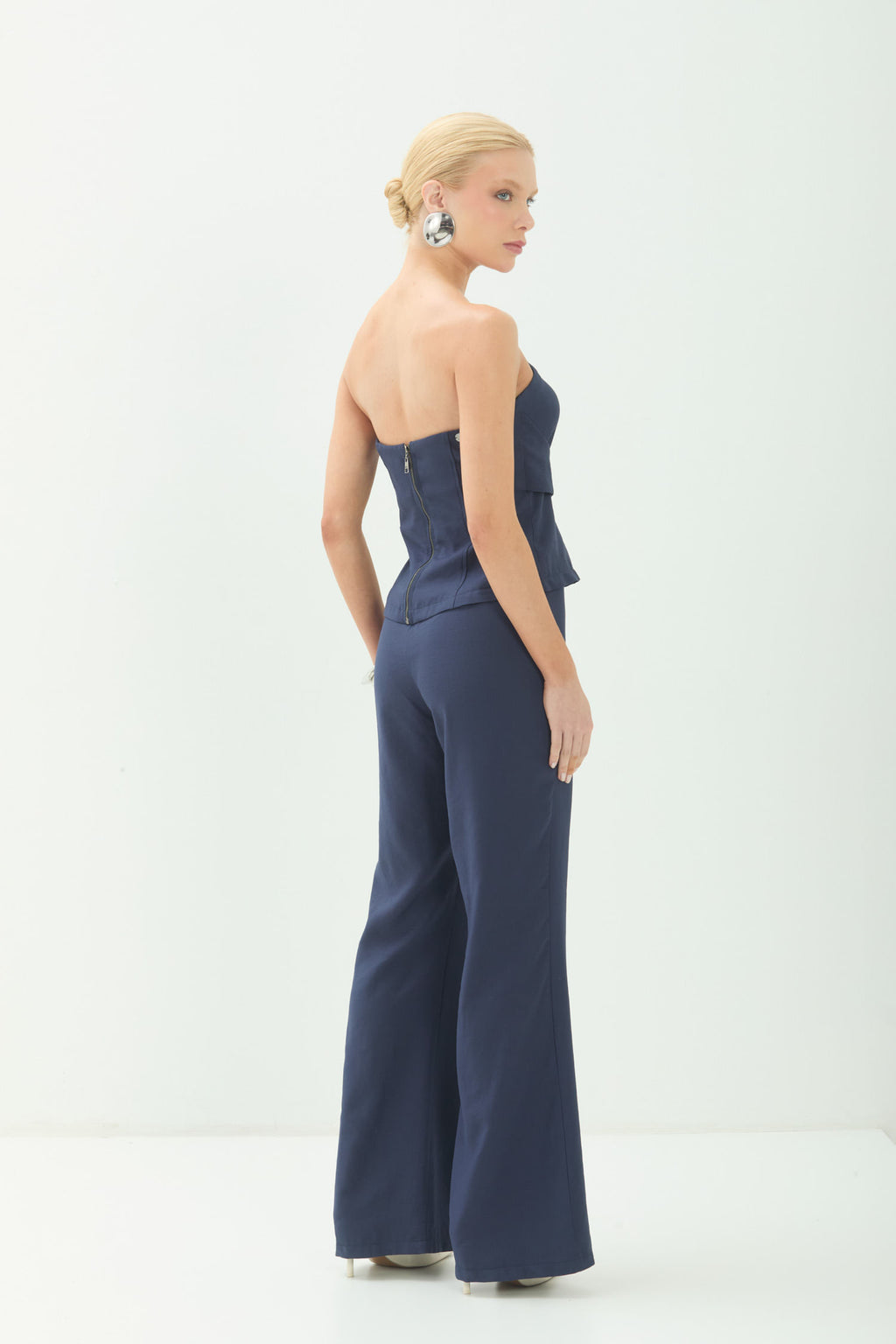 Calça Flare Alfaiatada ACT Feminina Royal Blue