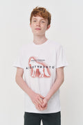 Camiseta Estampada Menino Acostamento Next Branco