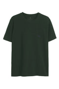 Camiseta Lobo Costas Masculina Oversize Acostamento Verde Nativo