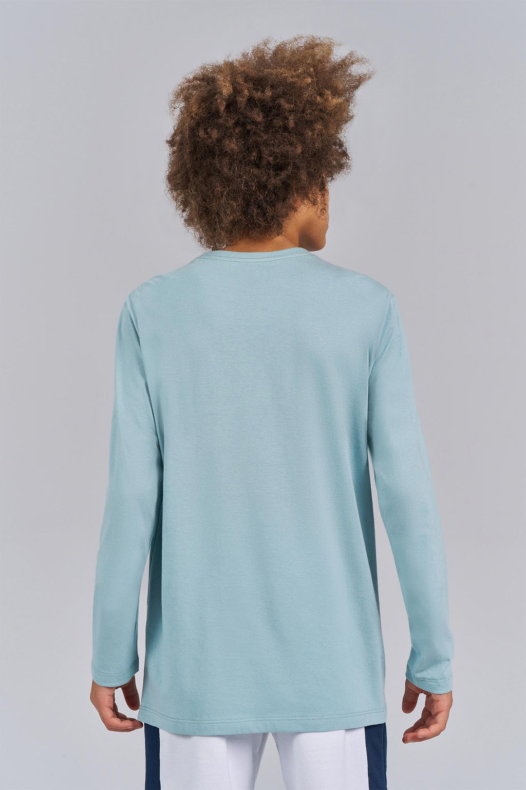 Camiseta Manga Longa Basic Menino Acostamento Next Verde Ibiza