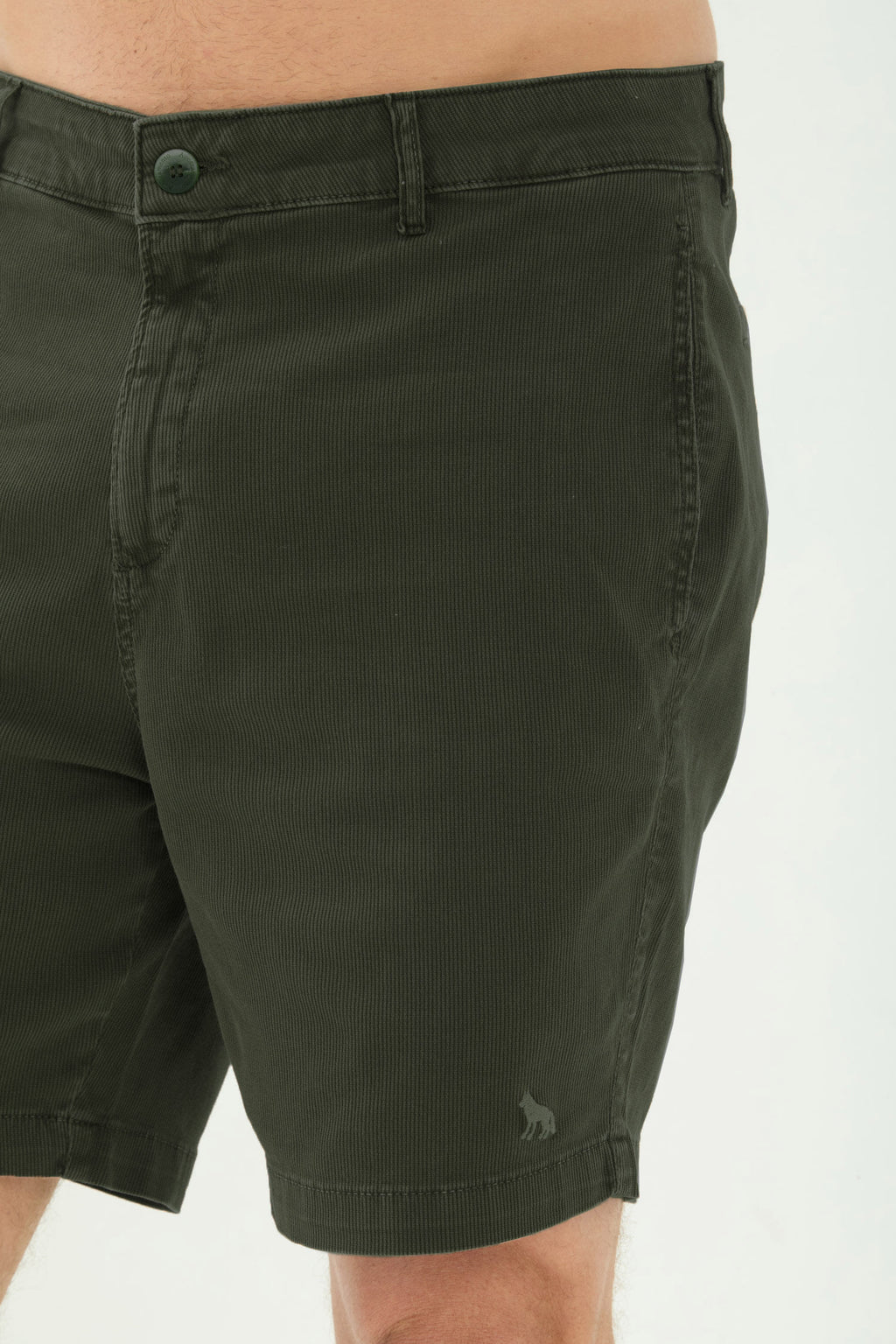 Bermuda Texturizada Masculina Acostamento Verde Folhagem
