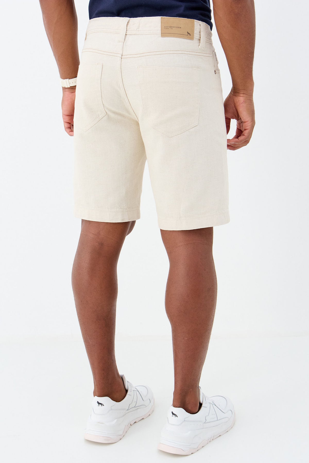 Bermuda Linho Masculina Acostamento Natural