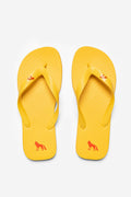 Chinelo Lobo Instinto Masculino Acostamento Amarelo