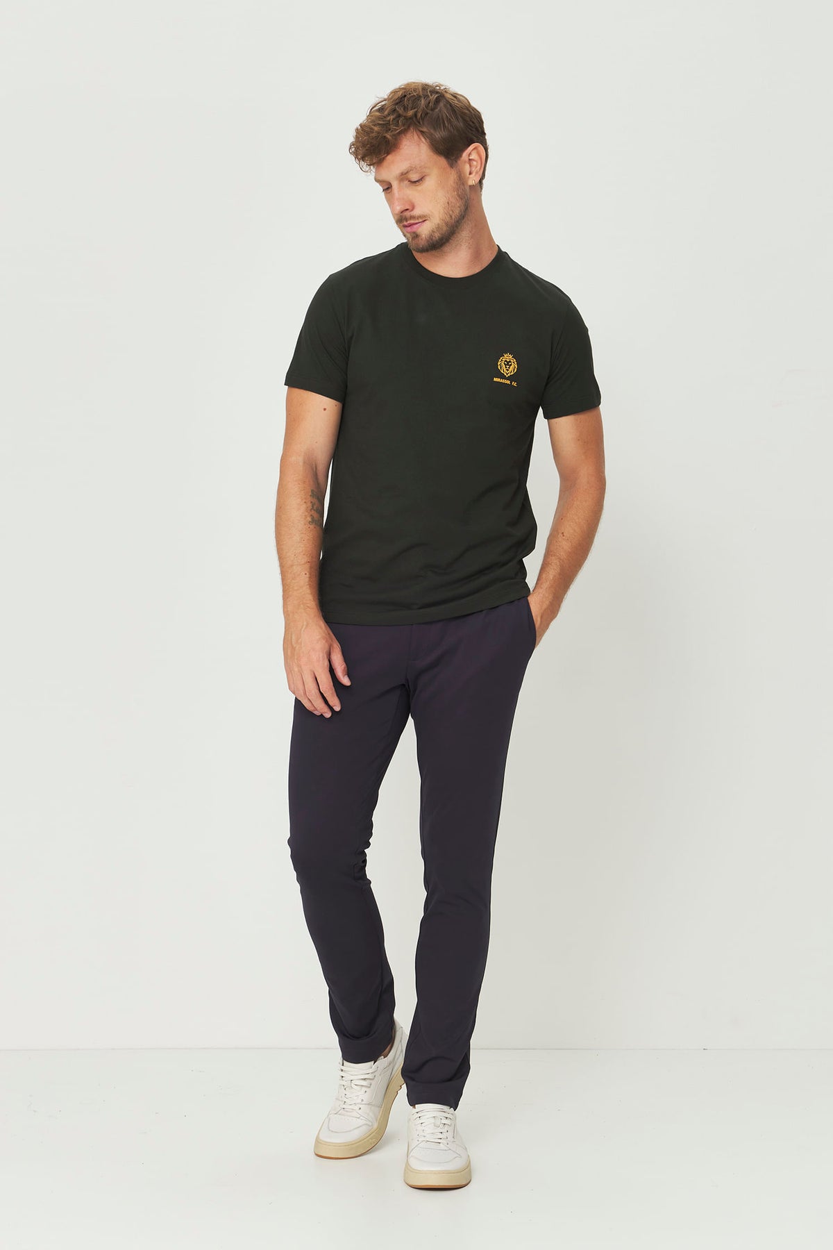 Camiseta Campo Mirassol Masculina Acostamento Verde Folhagem