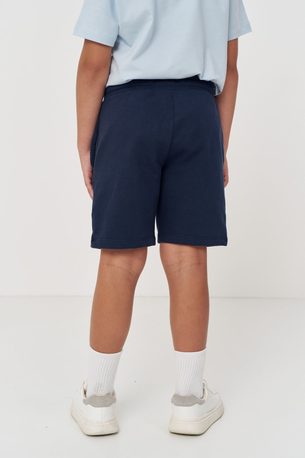 Bermuda Moletom Com Bolsos Menino Acostamento Next Marinho