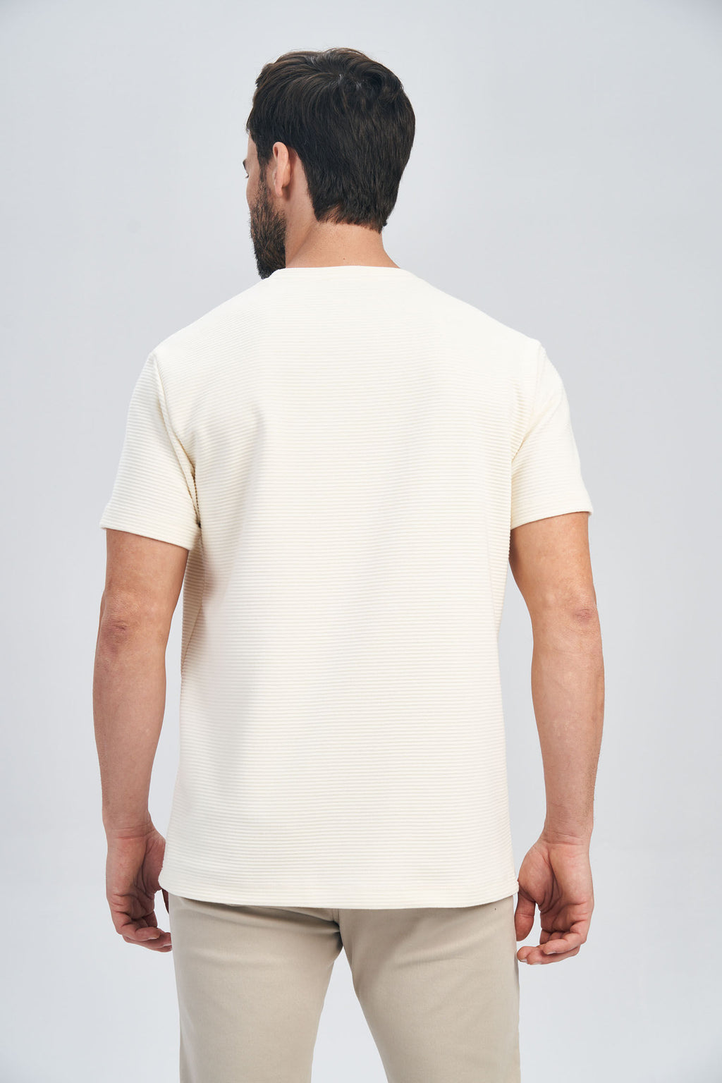 Camiseta Malha Berlim Masculina Acostamento Off White