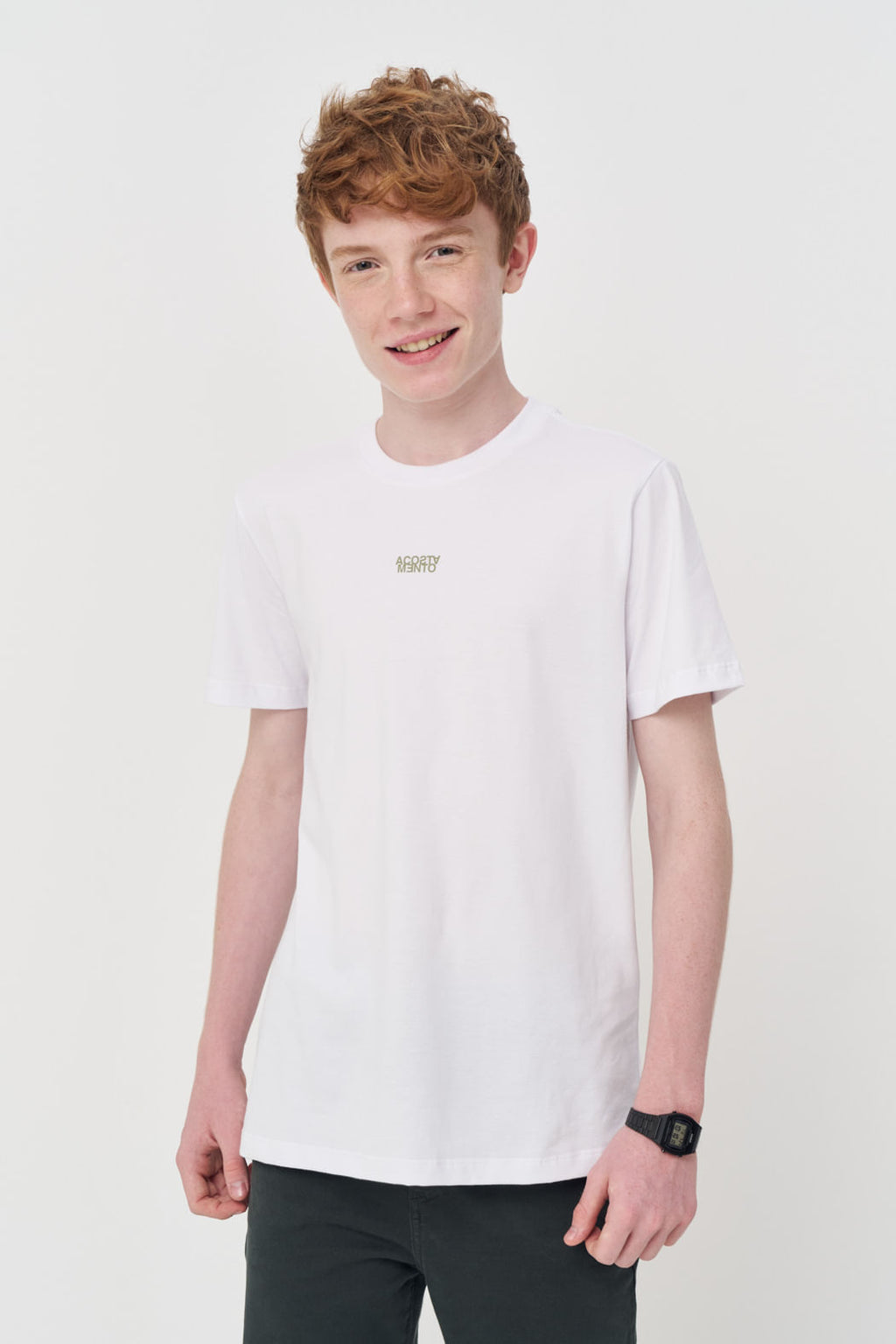 Camiseta Estampa Costas Menino Acostamento Next Branco