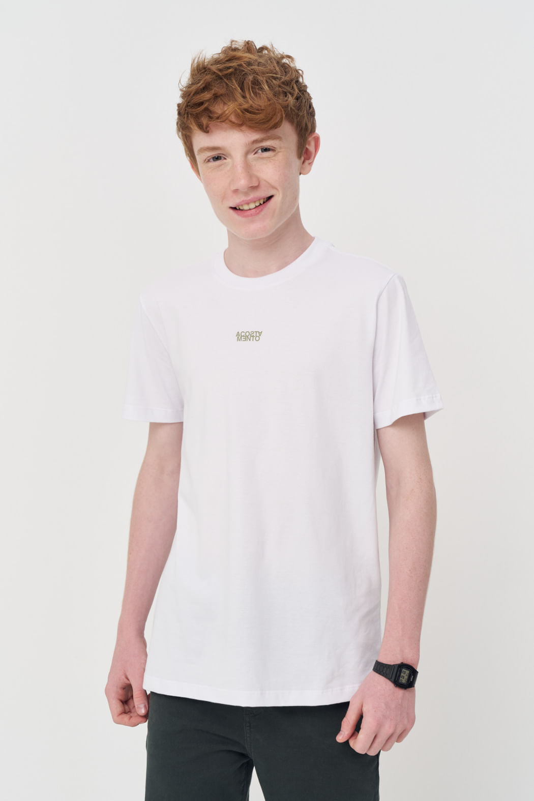 Camiseta Estampa Costas Menino Acostamento Next Branco
