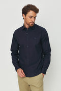 Camisa Cotton Manga Longa Masculina Acostamento Marinho