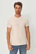 Camiseta Minimalista Masculina Acostamento Rosado