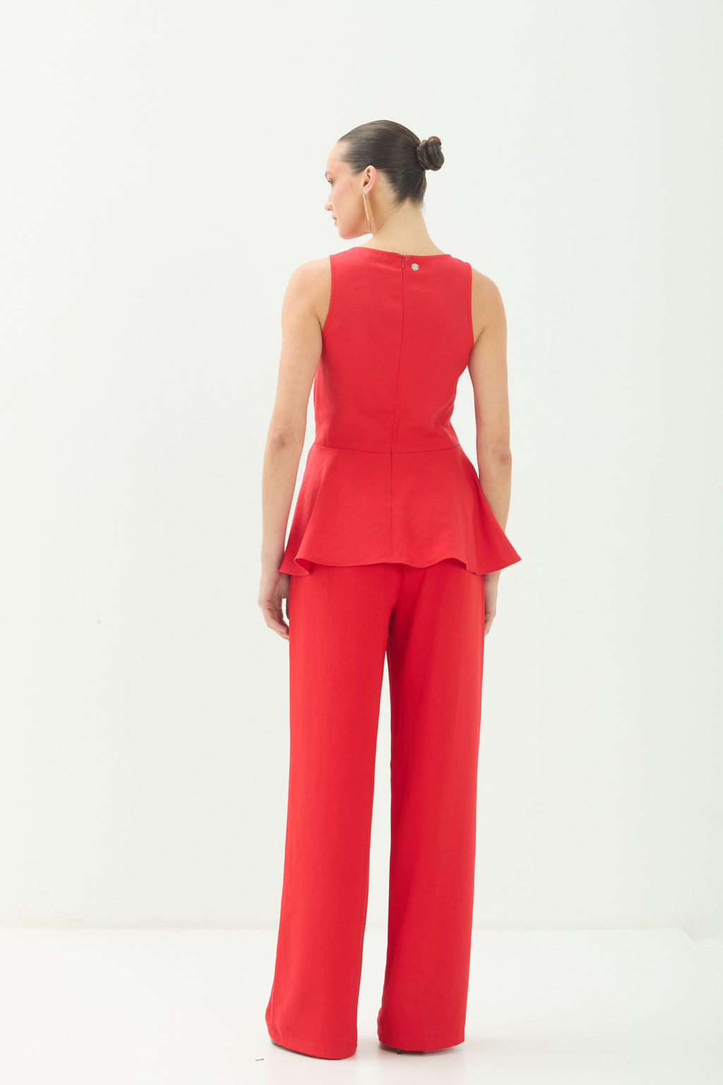 Blusa Peplum Elegance ACT Feminina Red Velvet