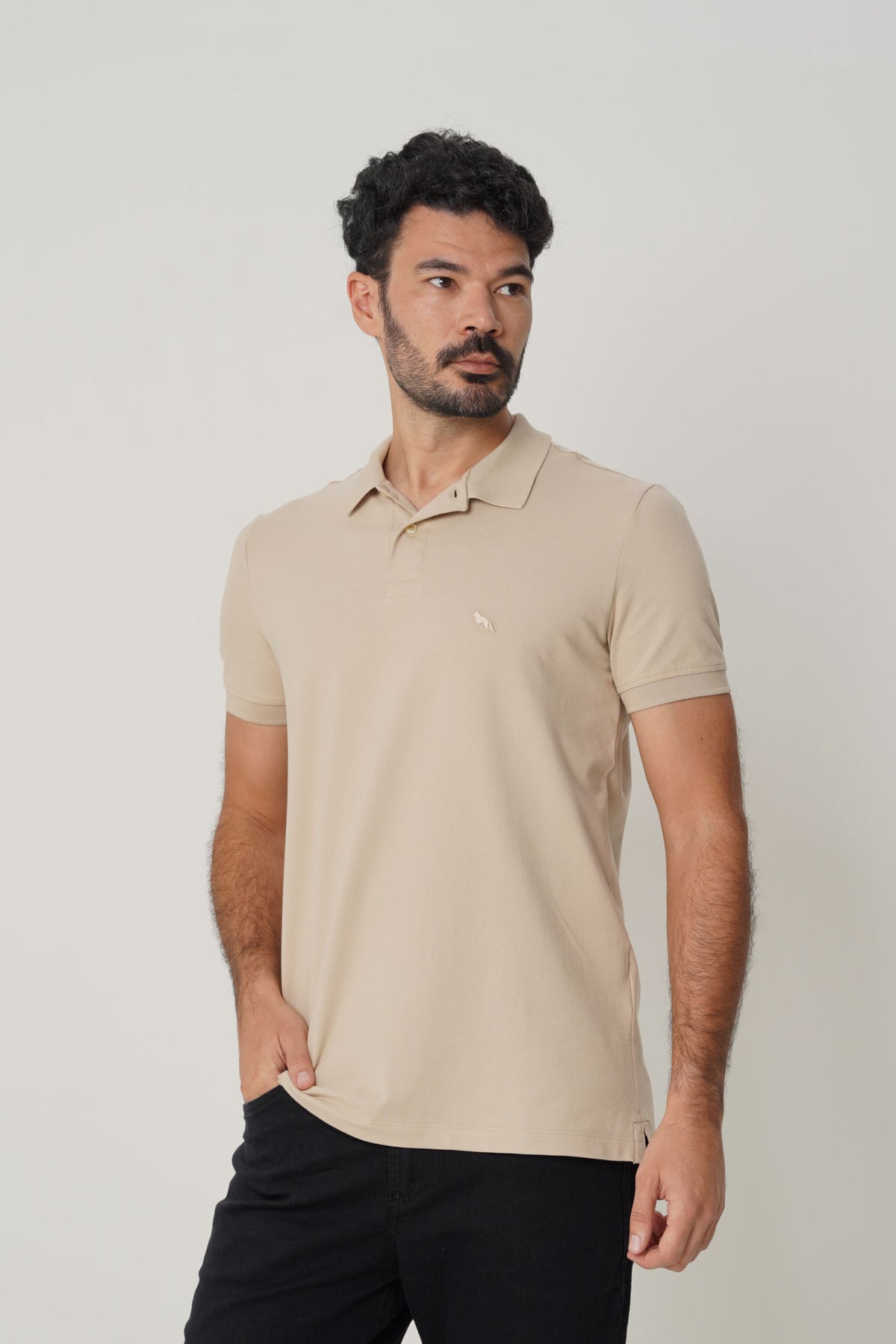 Polo Casual Basic Masculina Acostamento Goanna