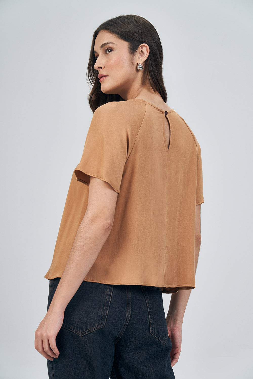Blusa Abertura Frontal Feminina Acostamento Siena