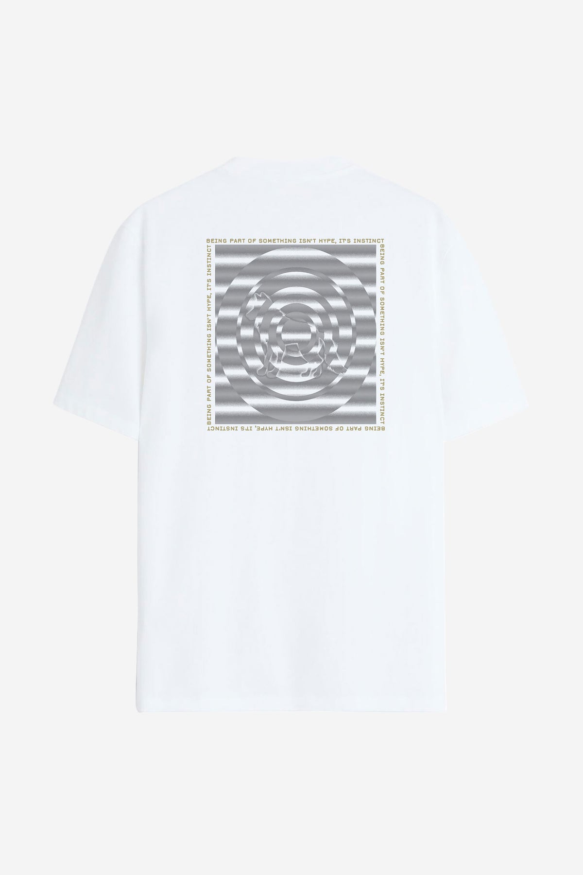 Camiseta Instinct Masculina Acostamento Branco