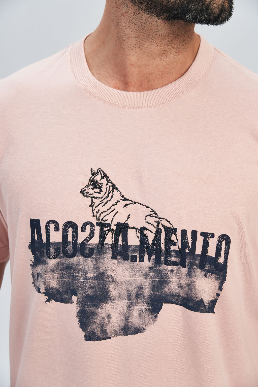 Camiseta Under the Stone Masculina Acostamento Rosa Cha