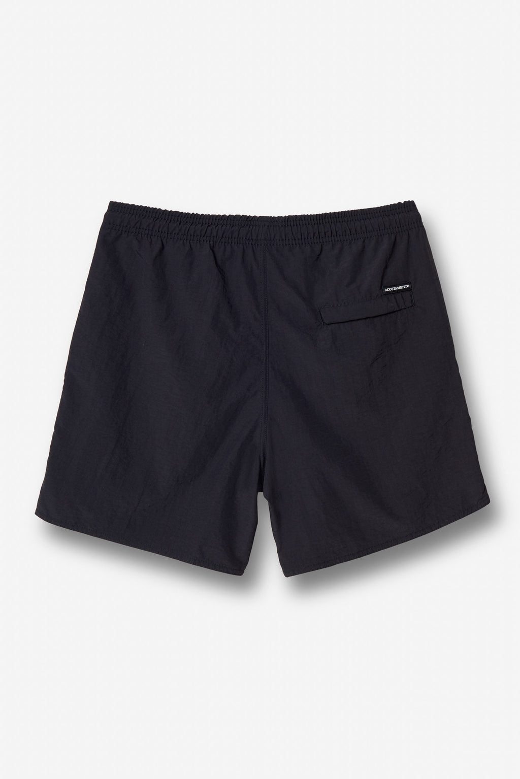 Shorts Poliamida Casual Masculino Acostamento Preto