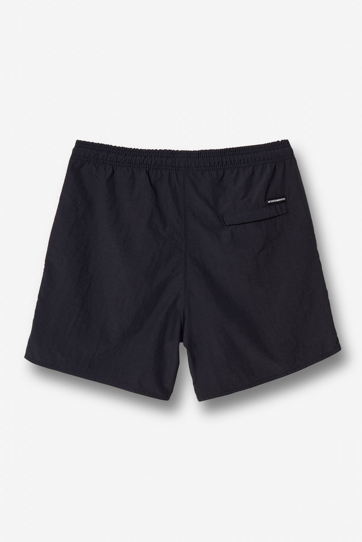 Shorts Poliamida Casual Masculino Acostamento Preto