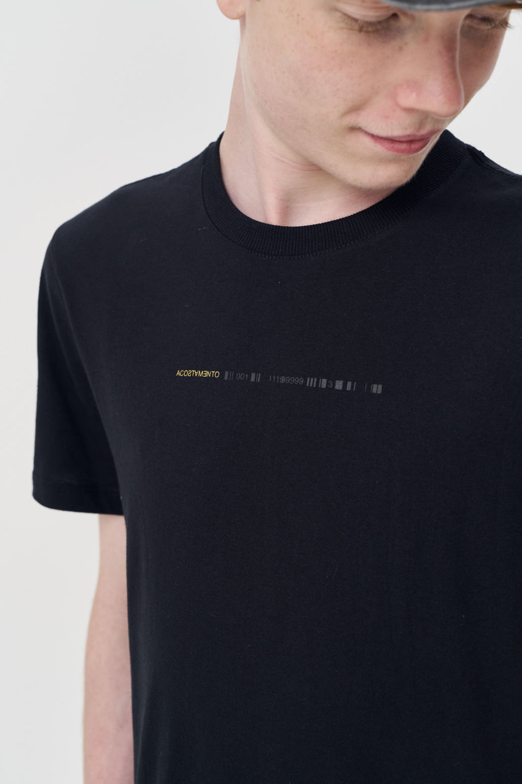 Camiseta Casual Estampada Menino Acostamento Next Preto