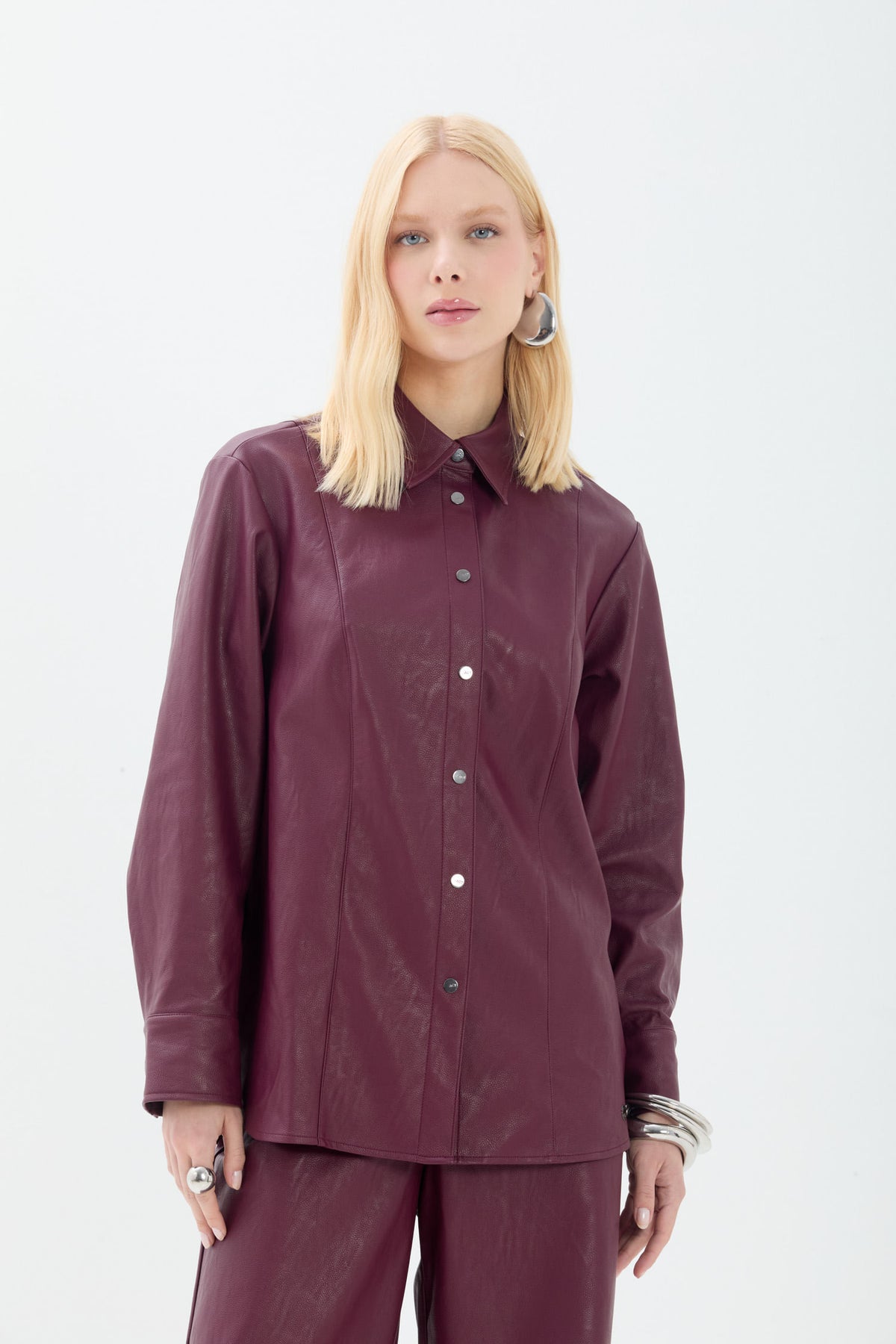 Camisa PU Modern ACT Feminino Deep Ruby