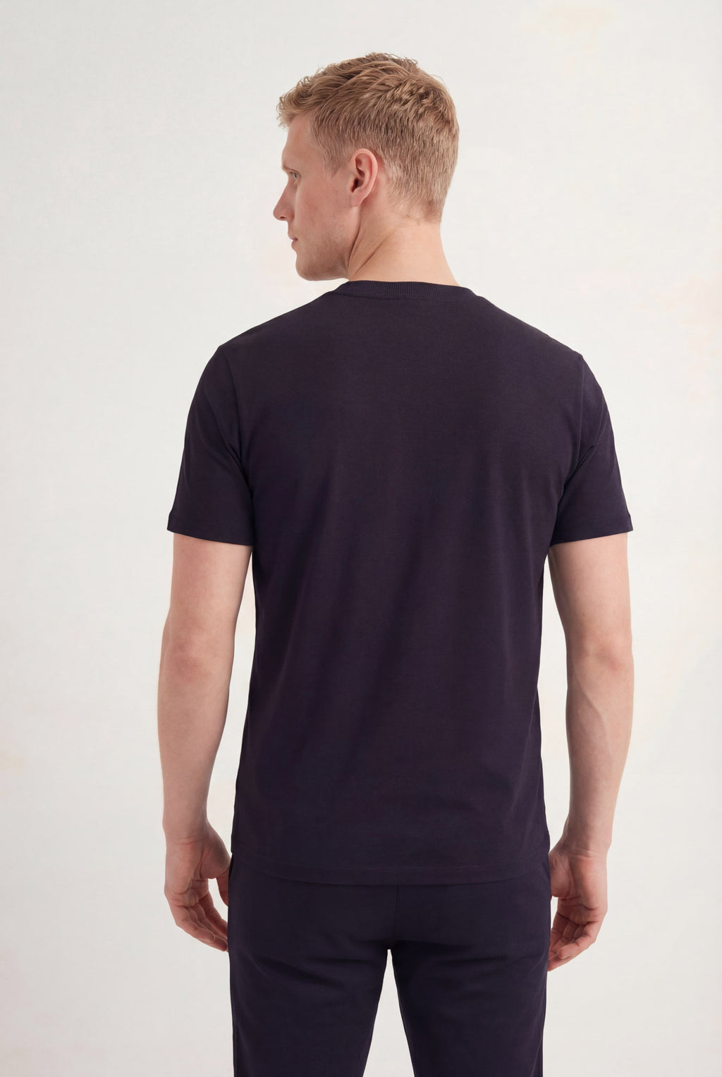Camiseta Casual Estampada Masculina Acostamento Preto