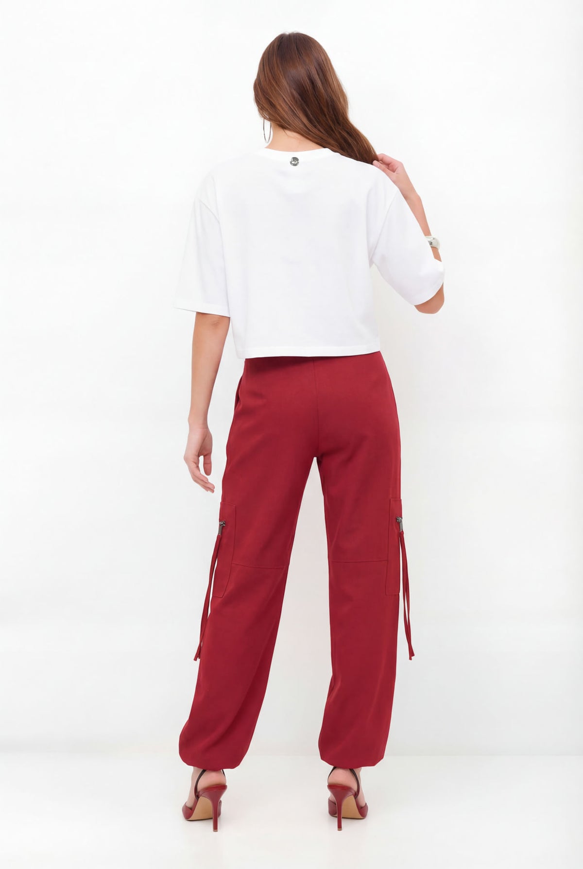 T-Shirt Curta Heart  ACT Feminina Off White