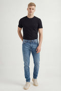 Calça Jeans Skinny Casual Masculina Acostamento Jeans Claro