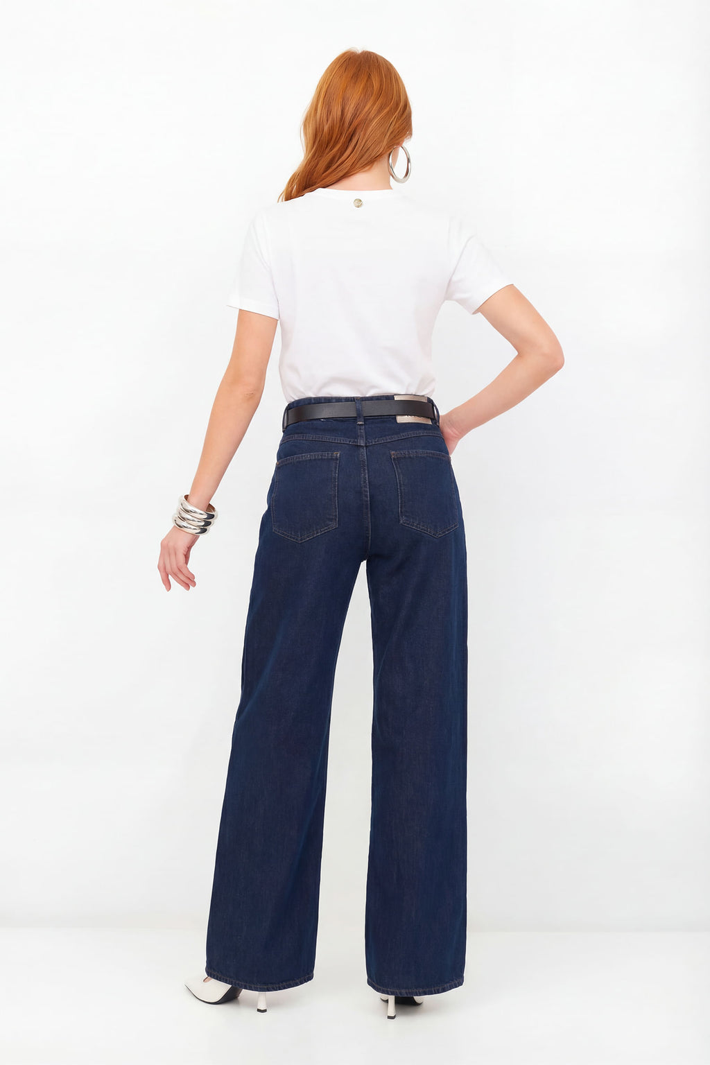T-Shirt Com Bordado Em Relevo ACT Feminina Off White