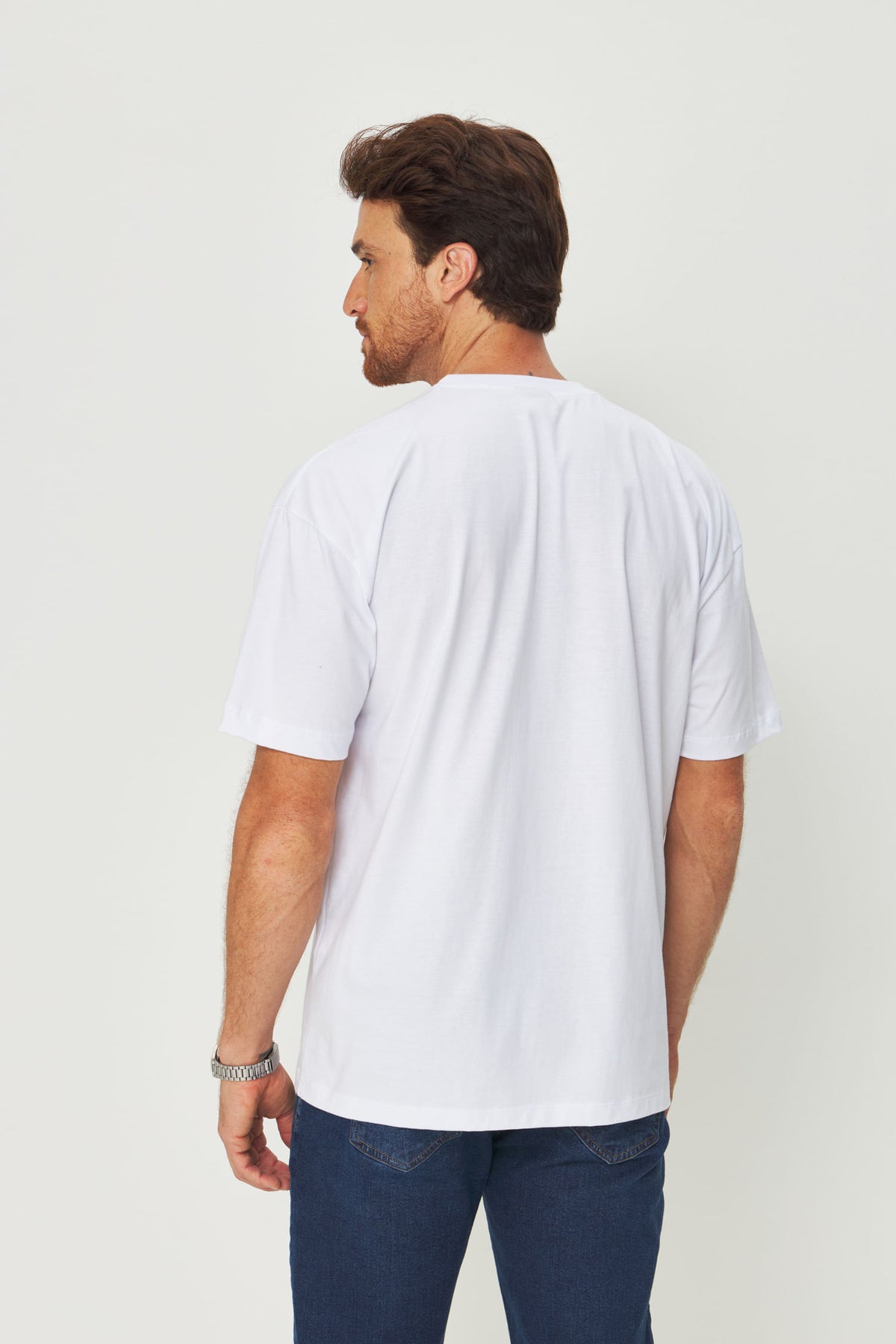 Camiseta Big Shirt Masculina Acostamento Branco