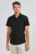 Camisa Manga Curta Classic Basic Masculina Acostamento Vanila