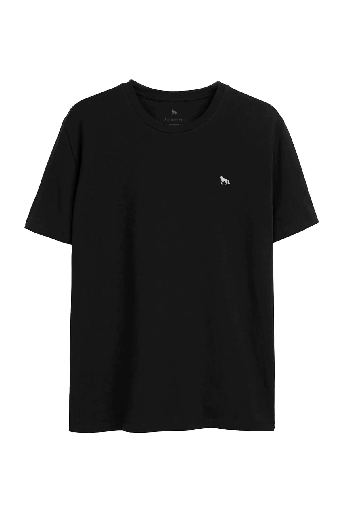 Camiseta Wolf Max Costas Masculina Oversize Acostamento Preto