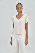 T-Shirt Básica Feminina Acostamento Lilac