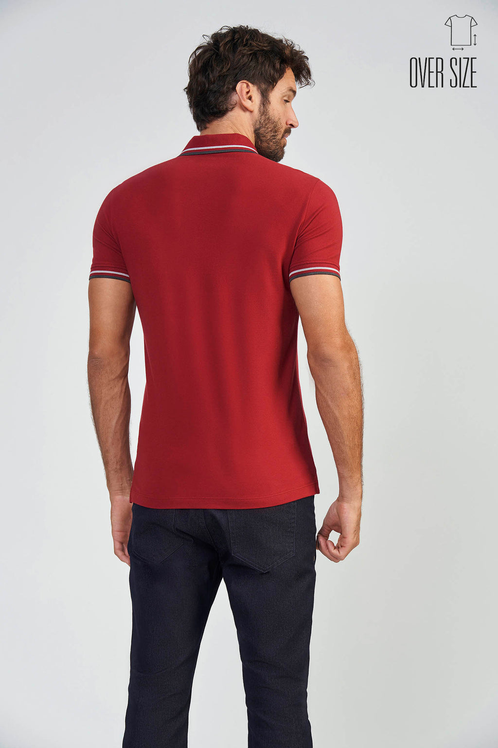 Polo Basic Line Masculina Oversize Acostamento Bali