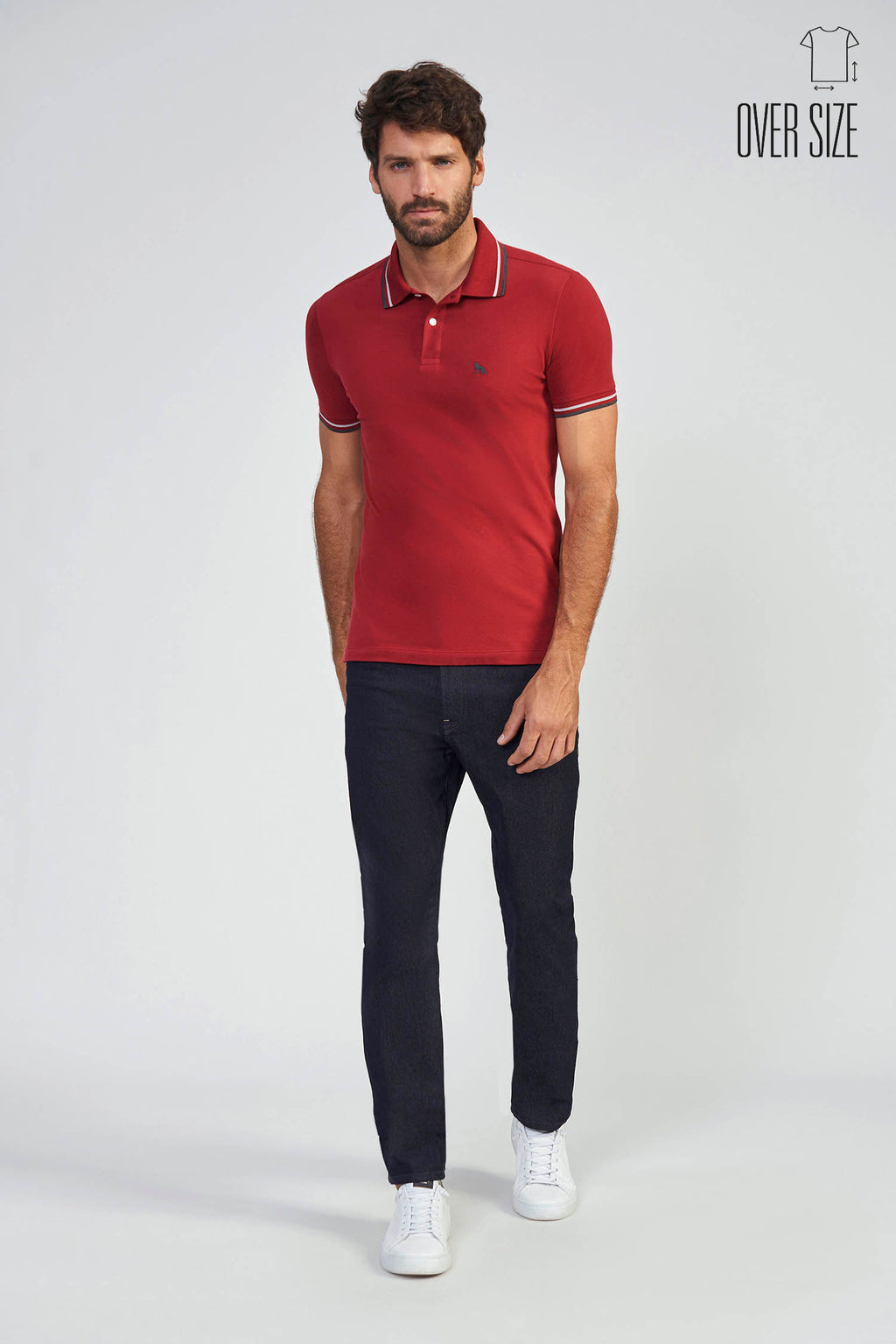 Polo Basic Line Masculina Oversize Acostamento Bali