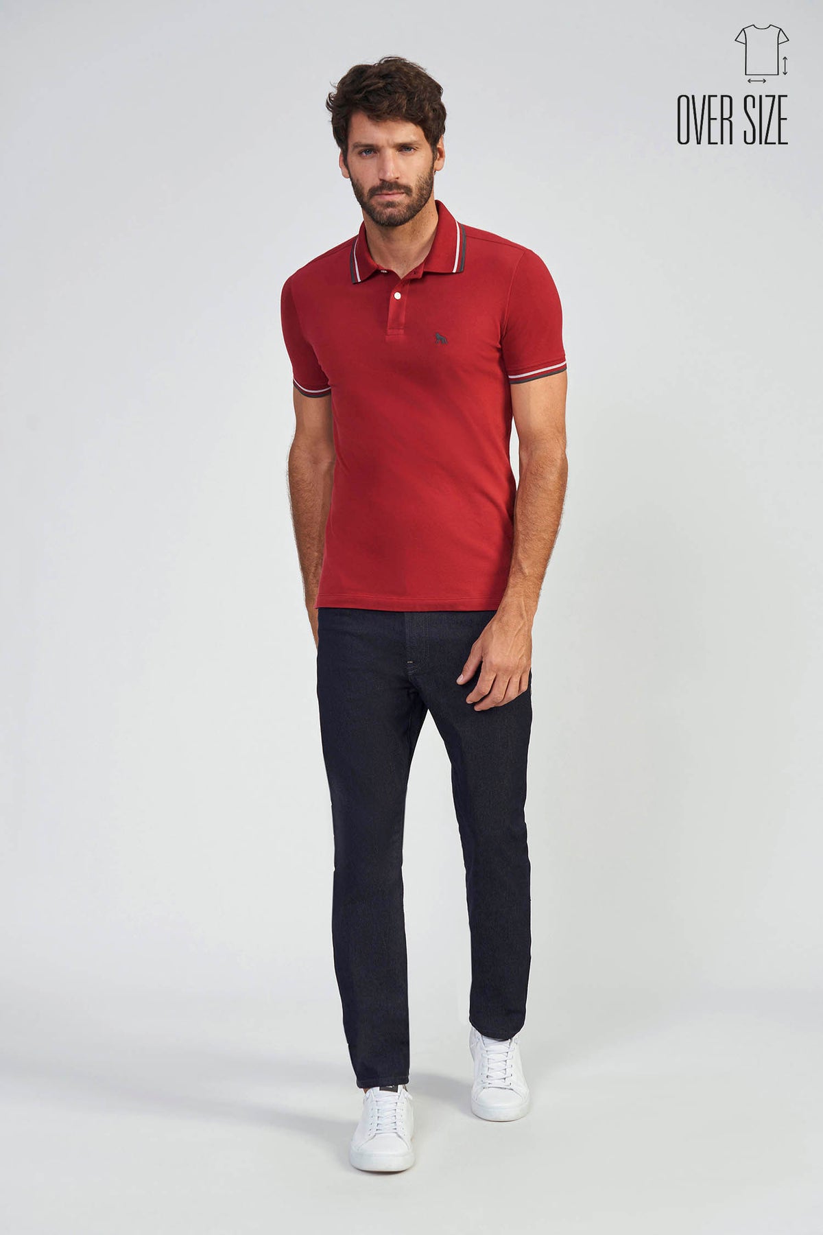 Polo Basic Line Masculina Oversize Acostamento Bali