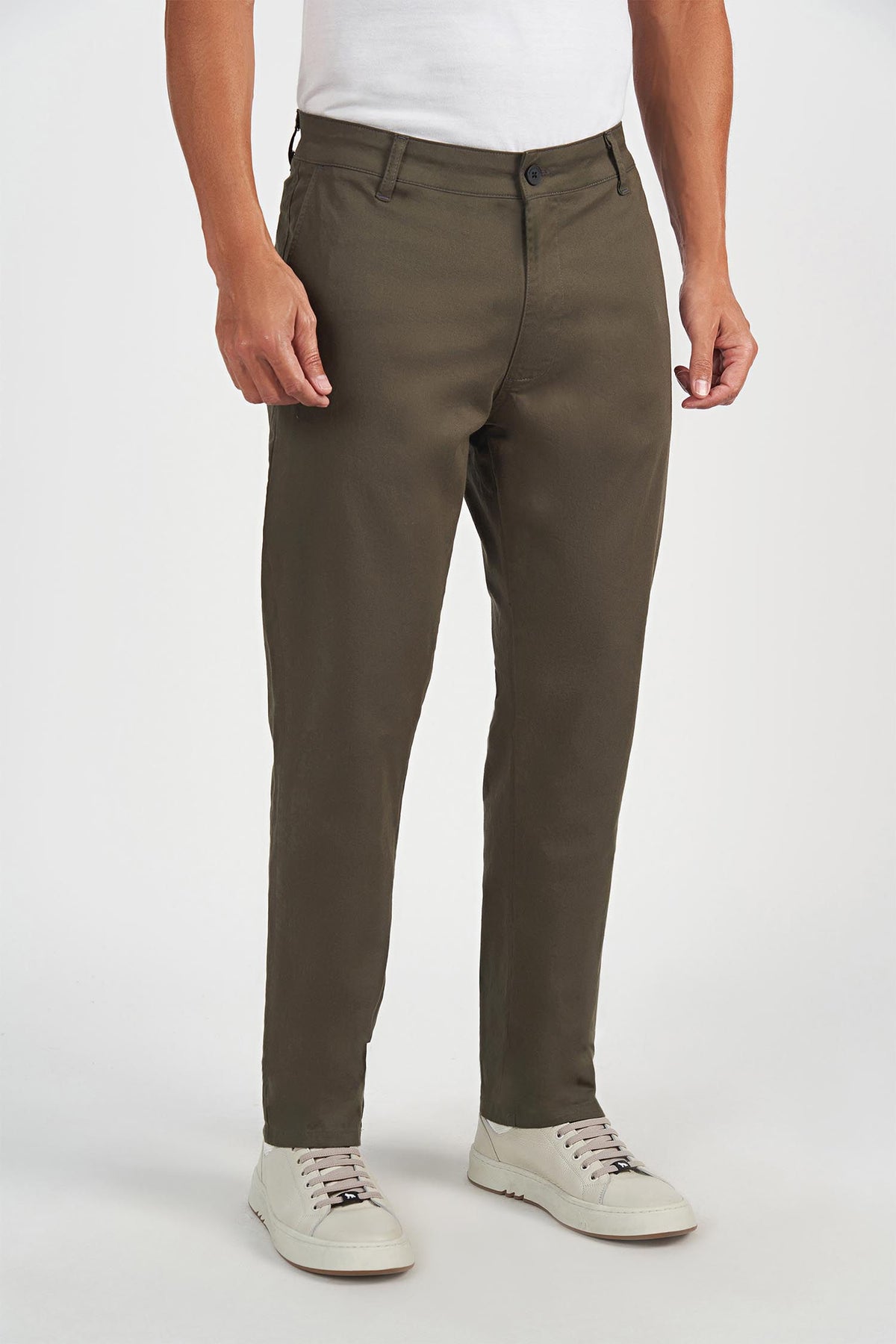Calça Scrivania Chino Rock Masculina Acostamento Verde Byron