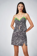 Blusa Fashion Animal Print Feminina Acostamento Cheetah P&b