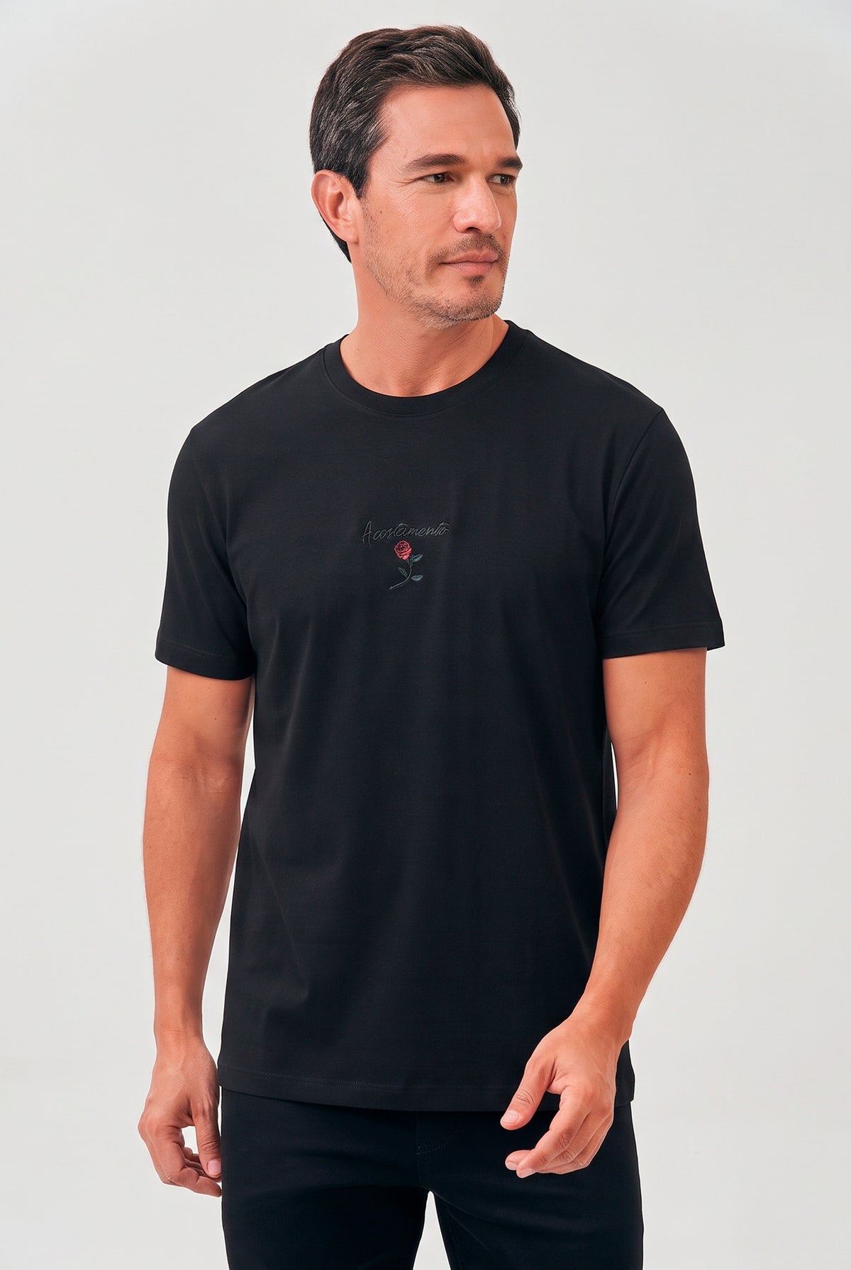 Camiseta The Rose Masculina Acostamento Preto