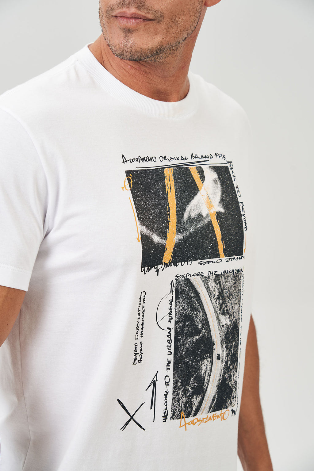 Camiseta The Urban Masculina Acostamento Branco