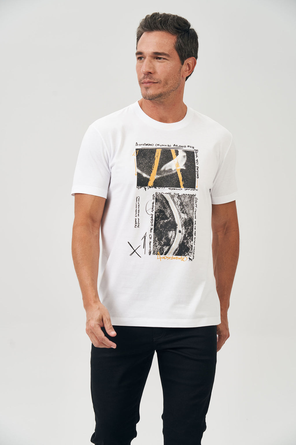 Camiseta The Urban Masculina Acostamento Branco