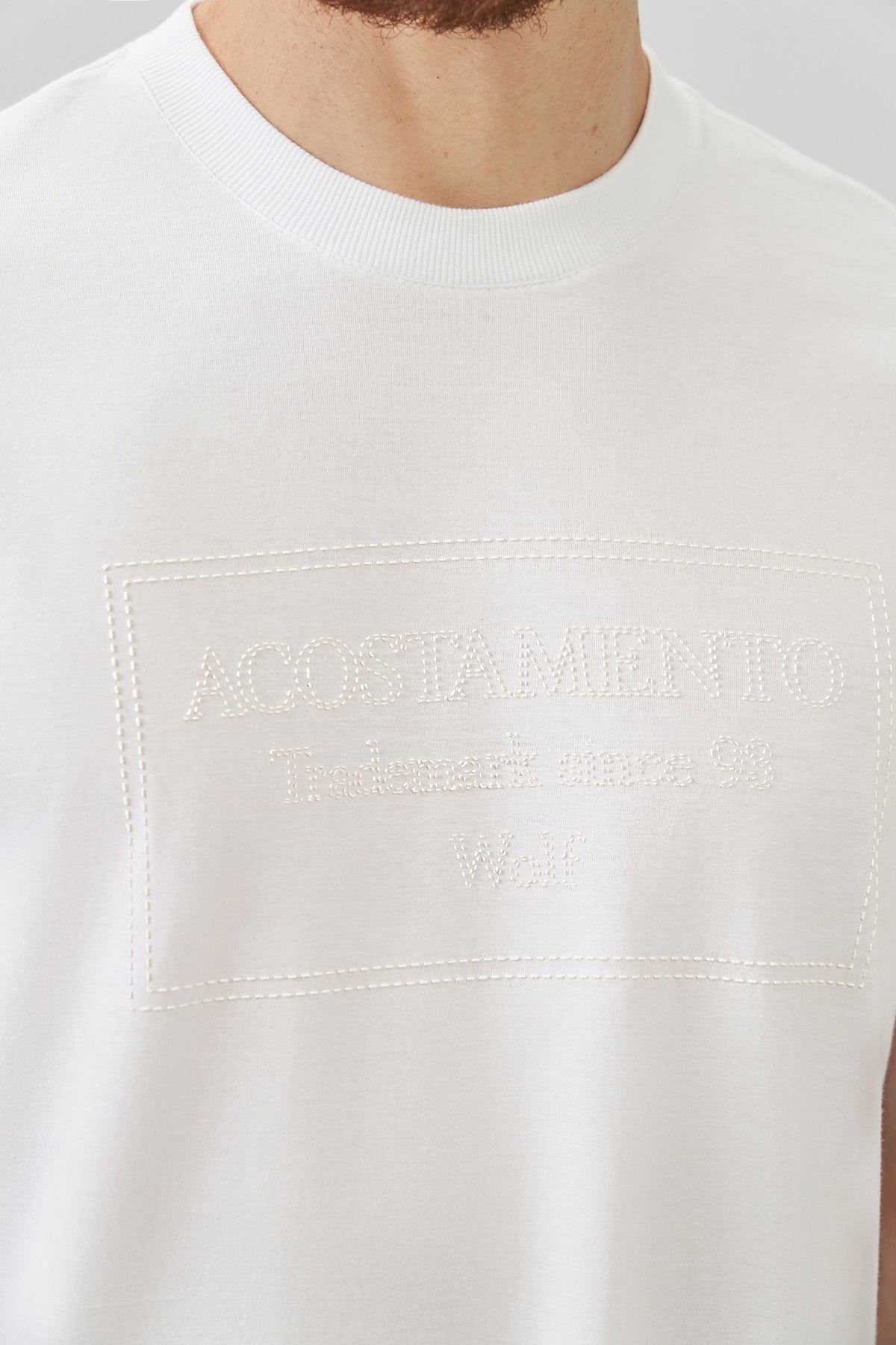 Camiseta Minimalista Masculina Oversize Acostamento Mescla Grafite